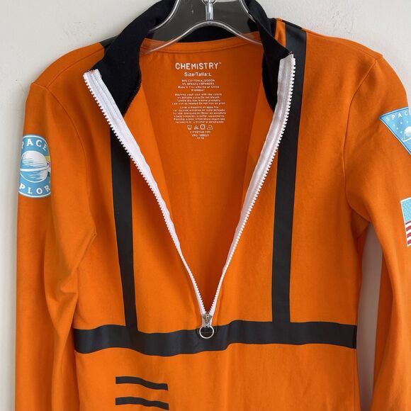 Chemistry Long Sleeves Astronaut Space Explorer Halloween Bodysuit Top Sz Large - Picture 8 of 13